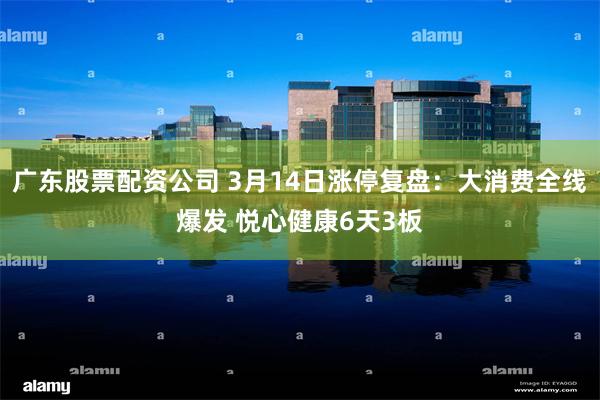 广东股票配资公司 3月14日涨停复盘：大消费全线爆发 悦心健康6天3板