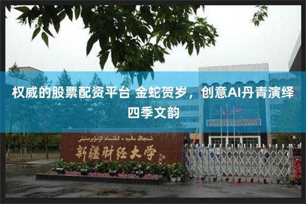 权威的股票配资平台 金蛇贺岁，创意AI丹青演绎四季文韵