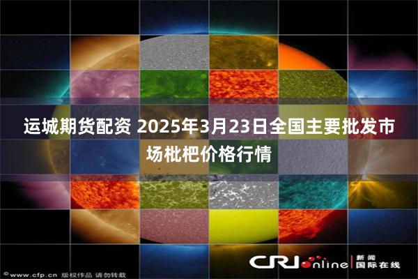 运城期货配资 2025年3月23日全国主要批发市场枇杷价格行情