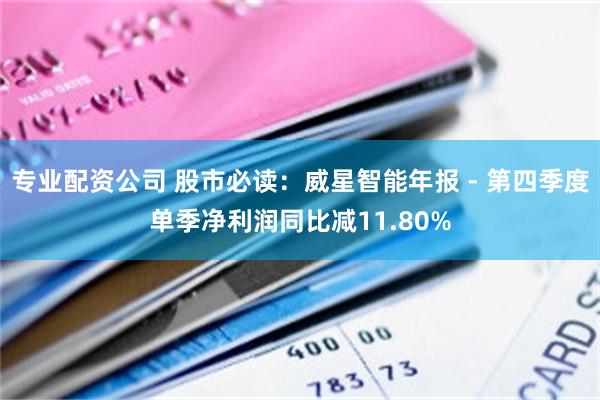 专业配资公司 股市必读：威星智能年报 - 第四季度单季净利润同比减11.80%