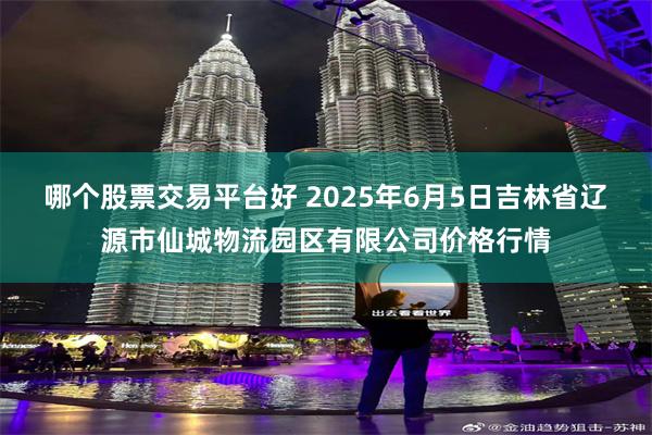 哪个股票交易平台好 2025年6月5日吉林省辽源市仙城物流园区有限公司价格行情